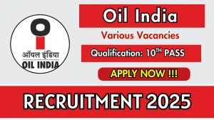Oil India Recruitment 2025 – Walk in for 10 Assistant Fitter, Mechanical Supervisor and More Posts