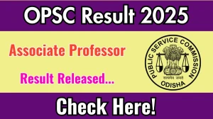 OPSC Associate Professor Result 2025 Out at opsc.gov.in, Direct Link to Download Result PDF Here