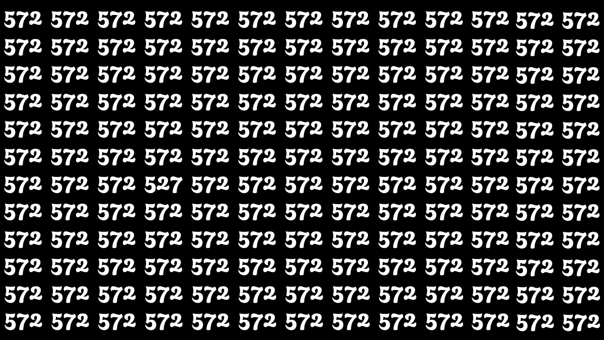 Optical Illusion 7 Seconds Challenge: Only People with Eagle Eyes Can spot the Number 527