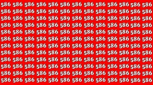 Optical Illusion 7 Seconds Challenge: Only People with Eagle Eyes Can spot the Number 589