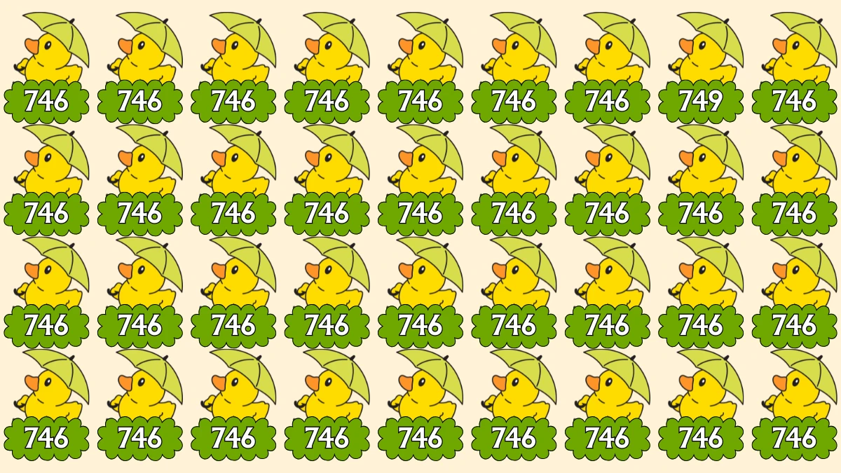 Optical Illusion 7 Seconds Challenge: Only People with Eagle Eyes Can spot the Number 749