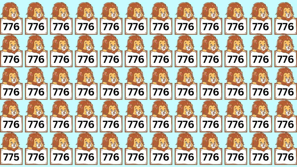 Optical Illusion 7 Seconds Challenge: Only People with Eagle Eyes Can spot the Number 775