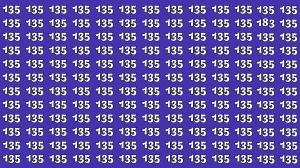 Optical Illusion 8 Seconds Challenge: Only People with Eagle Eyes Can spot the Number 183