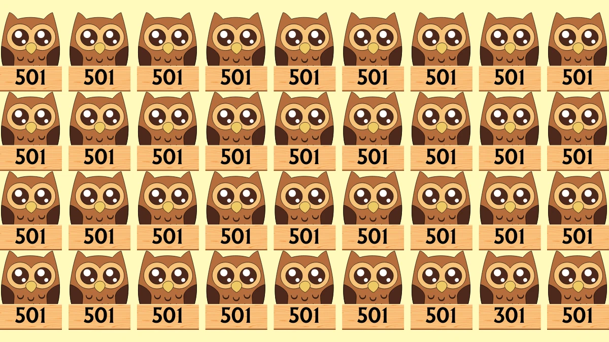 Optical Illusion 8 Seconds Challenge: Only People with Eagle Eyes Can spot the Number 301