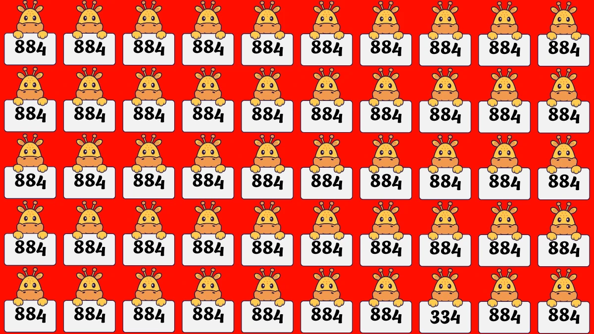 Optical Illusion 8 Seconds Challenge: Only People with Eagle Eyes Can spot the Number 334