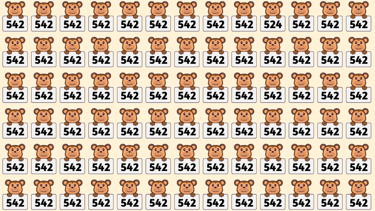 Optical Illusion 8 Seconds Challenge: Only People with Eagle Eyes Can spot the Number 524
