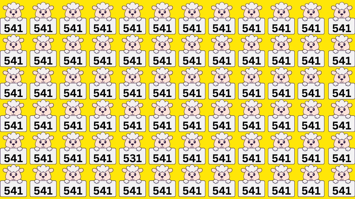 Optical Illusion 8 Seconds Challenge: Only People with Eagle Eyes Can spot the Number 531