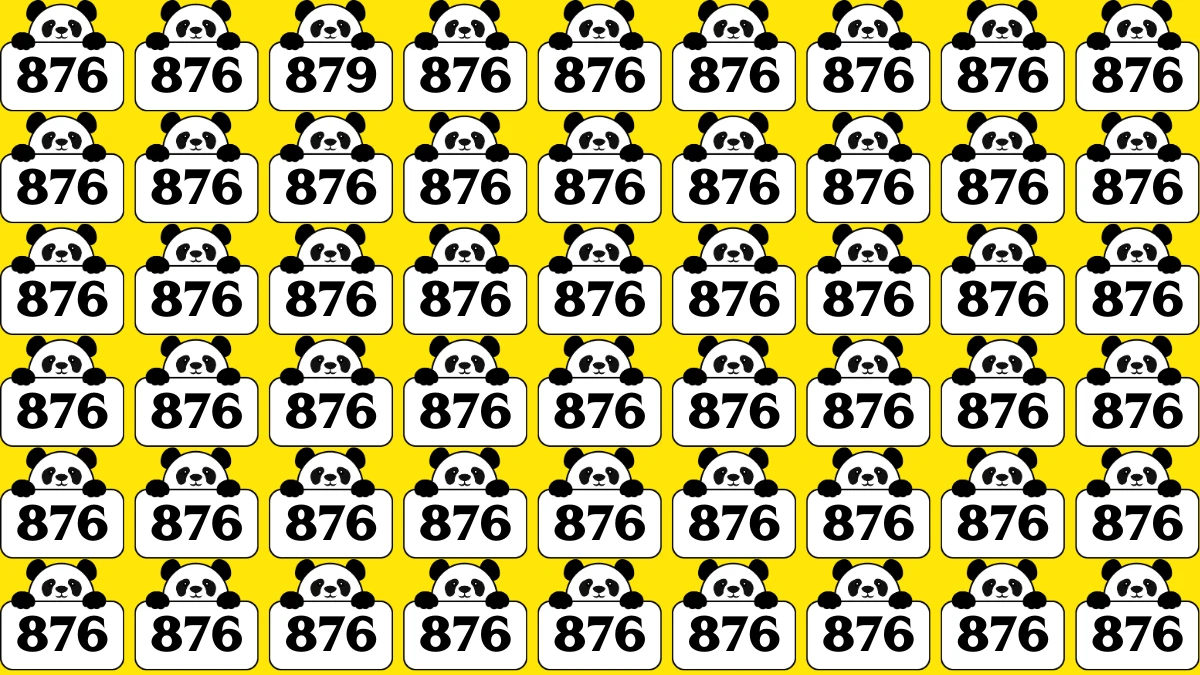 Optical Illusion 8 Seconds Challenge: Only People with Eagle Eyes Can spot the Number 879