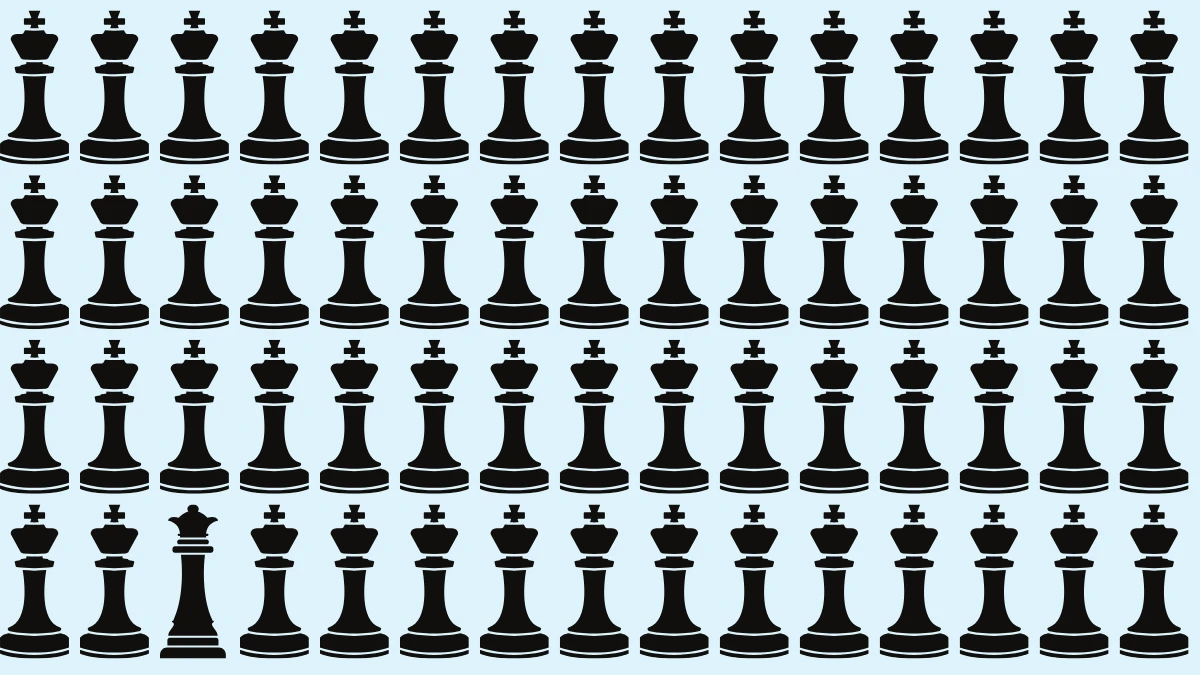 Optical Illusion: Can you Find the Queen among Kings in 5 seconds