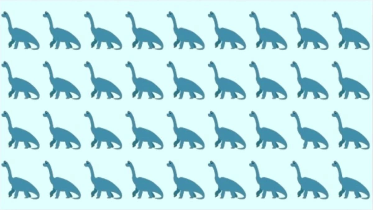 Optical Illusion: If You Have Eagle Vision find the Unique Dinosaur in 4 Seconds!