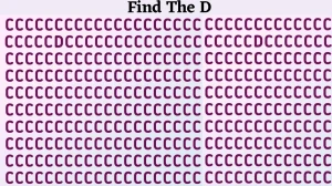 Optical Illusion IQ Test: Are You A Genius? Within 5 Seconds Spot The Letter D among C