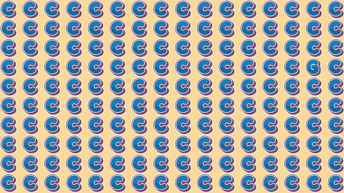 Optical Illusion IQ Test: Are You A Genius? Within 5 Seconds Spot The Letter G among C