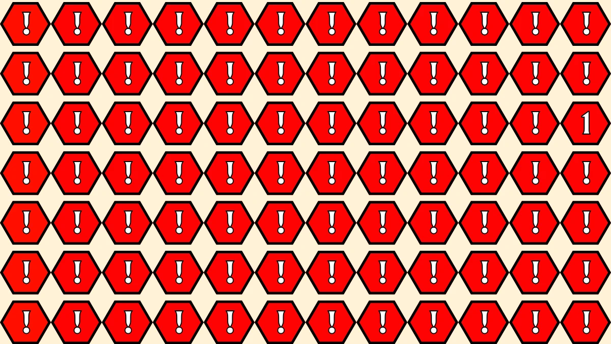 Optical Illusion IQ Test: Are You A Genius? Within 5 Seconds Spot The Number 1