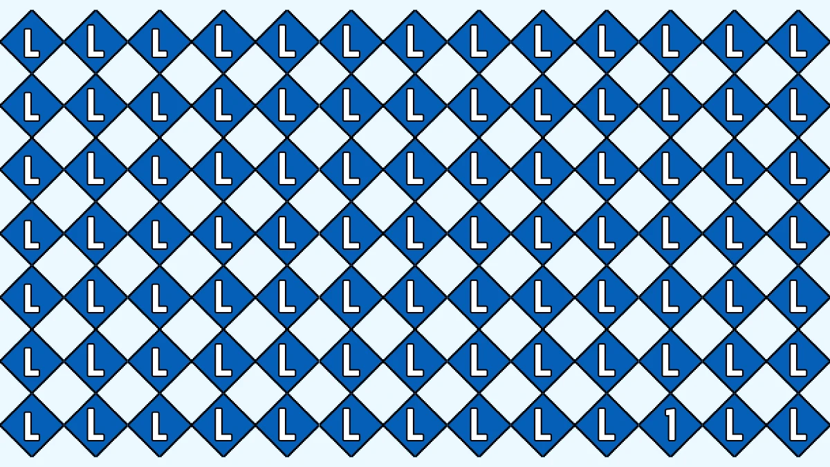 Optical Illusion IQ Test: Are You A Genius? Within 5 Seconds Spot The Number 1 among L