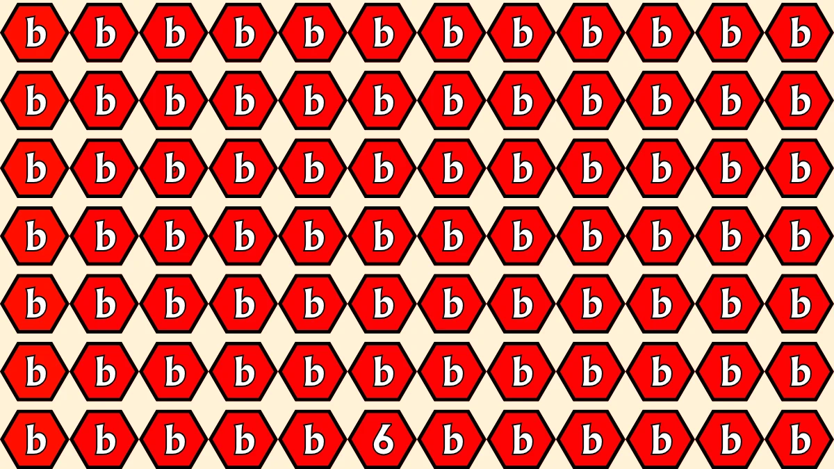 Optical Illusion IQ Test: Are You A Genius? Within 5 Seconds Spot The Number 6 among B