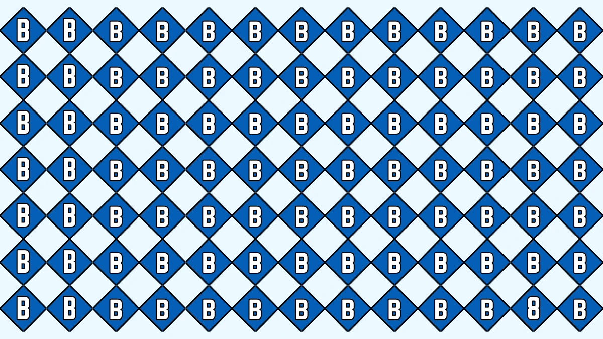 Optical Illusion IQ Test: Are You A Genius? Within 5 Seconds Spot The Number 8 among Letter B
