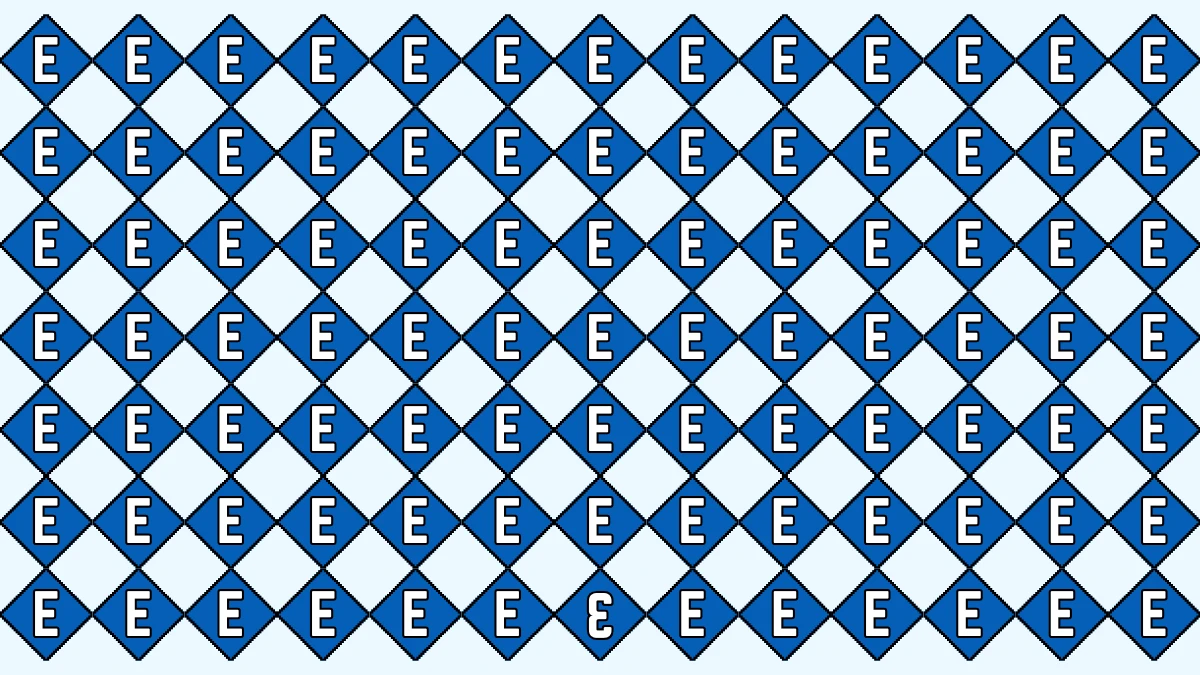 Optical Illusion IQ Test: Are You A Genius? Within 7 Seconds Spot The Inverted 3 among Letter E