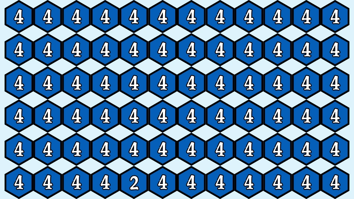 Optical Illusion IQ Test: Are You A Genius? Within 7 Seconds Spot The Number 2 among 4