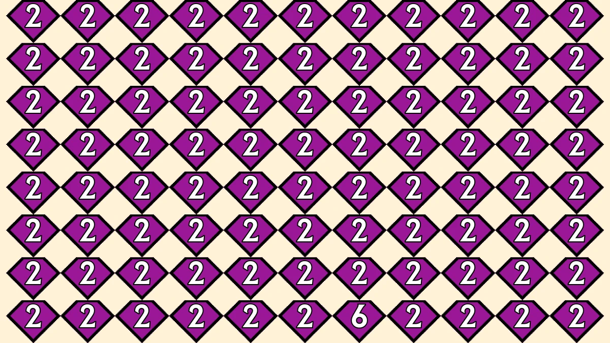 Optical Illusion IQ Test: Are You A Genius? Within 9 Seconds Spot The Number 6 among 2