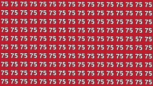 Optical Illusion: Within 7 Seconds Spot The Number 57 and 73 among 75