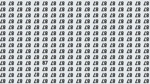 Optical Illusion: Within 7 Seconds Spot The Number 87 among Inverted 87s