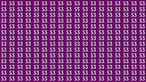 Optical Illusion: Within 8 Seconds Spot The Inverted 35 and 55 among 53