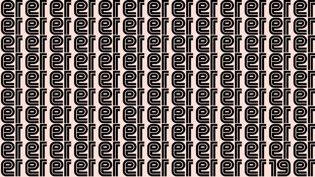 Optical Illusion: Within 9 Seconds Spot The Number 19 among Inverted 19