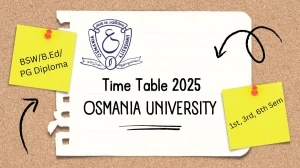 Osmania University Time Table 2025 Announced @ ouexams.in Details Here Osmania University Time Table 2025 Announced @ ouexams.in Details Here