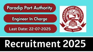 Paradip Port Authority Engineer In Charge Recruitment 2025 - Apply Offline