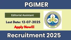 PGIMER Editorial Assistant Recruitment 2025 - Apply Offline for 01 Posts