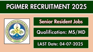 PGIMER Senior Resident Recruitment 2025 – Walk in for 02 Posts PGIMER Senior Resident Recruitment 2025 – Walk in for 02 Posts