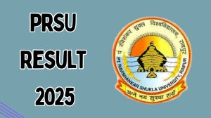 PRSU Result 2025 Released at prsu.ac.in Direct Link to Download UG and PG Course Result