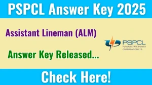 PSPCL ALM Answer Key 2025 Released: Download the answer key at pspcl.in. PSPCL ALM Answer Key 2025 Released: Download the answer key at pspcl.in.