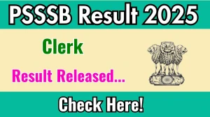 PSSSB Clerk Result 2025 Out at sssb.punjab.gov.in, Direct Link to Download Result PDF Here PSSSB Clerk Result 2025 Out at sssb.punjab.gov.in, Direct Link to Download Result PDF Here