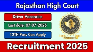 Rajasthan High Court Driver Recruitment 2025 - Apply Online for 58 Posts