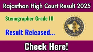 Rajasthan High Court Stenographer Grade III Result 2025 Out at hcraj.nic.in, Direct Link to Download Result PDF Here Rajasthan High Court Stenographer Grade III Result 2025 Out at hcraj.nic.in, Direct Link to Download Result PDF Here