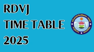 RDVJ Time Table 2025 Announced For Even Semester @ rdunijbpin.org Details Here