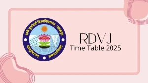 RDVJ Time Table 2025 Announced @ rdunijbpin.org Details Here