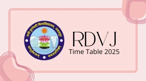 RDVJ Time Table 2025 Announced @ rdunijbpin.org Details Here