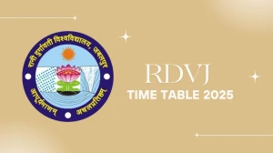 RDVJ Time Table 2025 Announced @ rdunijbpin.org Details Here