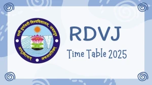 RDVJ Time Table 2025 Announced @ rdunijbpin.org Details Here RDVJ Time Table 2025 Announced @ rdunijbpin.org Details Here