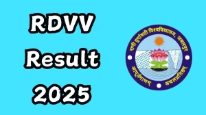 RDVV Result 2025 Released at rdujbp.in Direct Link to Download UG and PG Course Marksheet