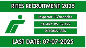 RITES Inspector II Recruitment 2025 - Apply Online