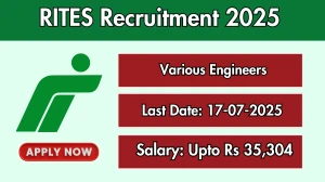 RITES Recruitment 2025 - Apply Online for 04 Design Engineer, Planning and Procurement Engineer and Other Posts RITES Recruitment 2025 - Apply Online for 04 Design Engineer, Planning and Procurement Engineer and Other Posts