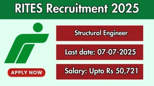 RITES Structural Engineer Recruitment 2025 - Apply Online