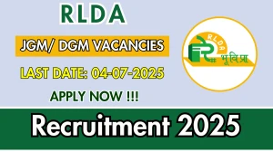 RLDA Recruitment 2025 - Apply Offline for 01 Joint General Manager/ Deputy General Manager Posts RLDA Recruitment 2025 - Apply Offline for 01 Joint General Manager/ Deputy General Manager Posts