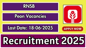 RNSB Peon Recruitment 2025 - Apply Online