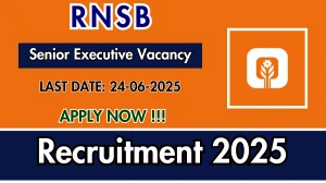 RNSB Senior Executive Recruitment 2025 - Apply Online