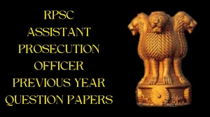 RPSC Assistant Prosecution Officer Previous Year Question Papers PDF with Answers Download