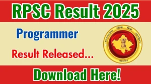 RPSC Programmer Result 2025 Out at rpsc.rajasthan.gov.in, Direct Link to Download Result PDF Here RPSC Programmer Result 2025 Out at rpsc.rajasthan.gov.in, Direct Link to Download Result PDF Here